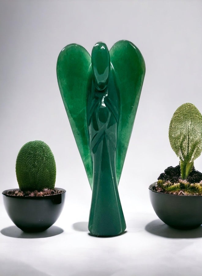 ANAYA AGATE Green Jade Guardian Angel Statue - 2 Inch Natural Hand-Carved Crystal Angel Figurine for Luck, Prosperity & Positive Energy - Healing Stone for Women, Home & Office Decor - Image 5